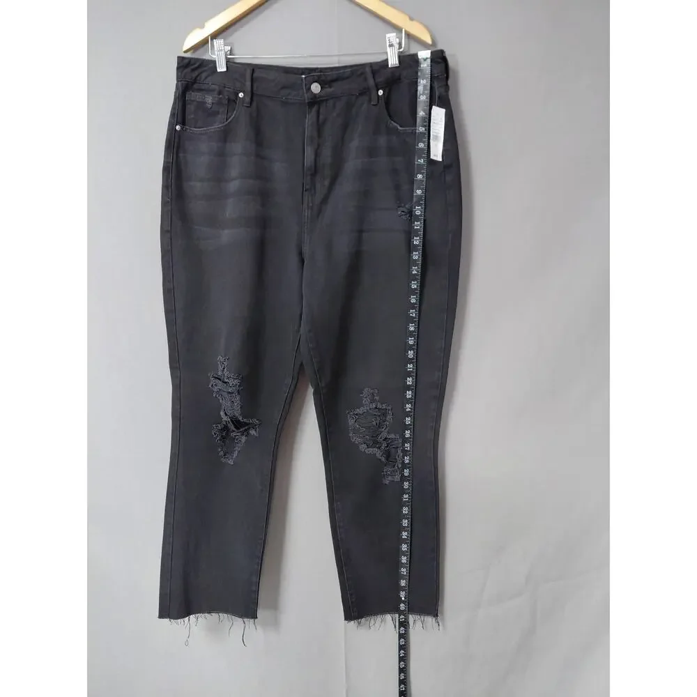 NWT PacSun MOM Jean Black Pants Women Size 32